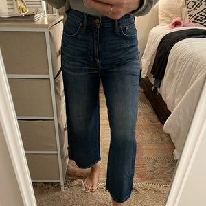 Madewell Wide Leg Crop Jeans
